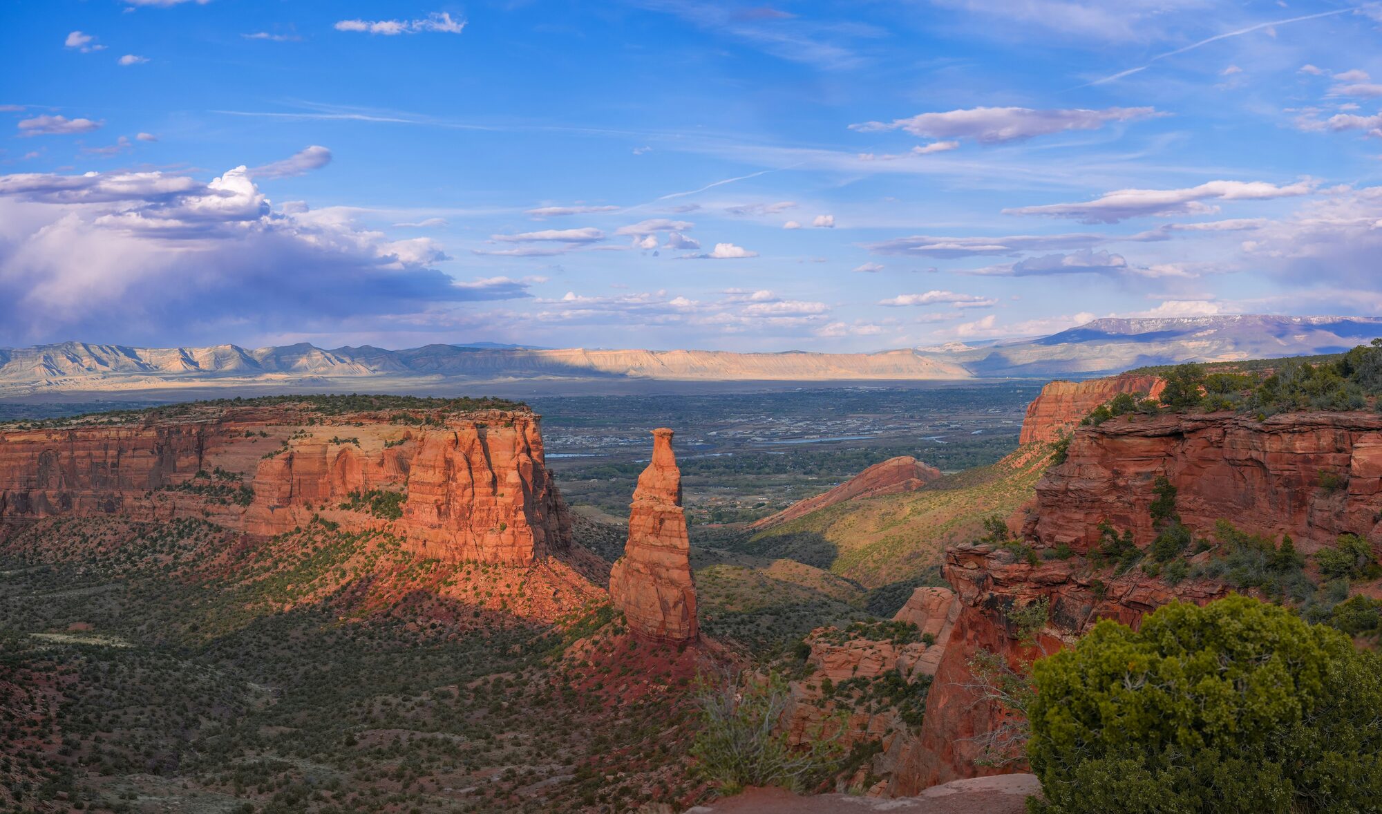 Independence Monument at Colorado National Monument above the Grand Valley near Grand Junction